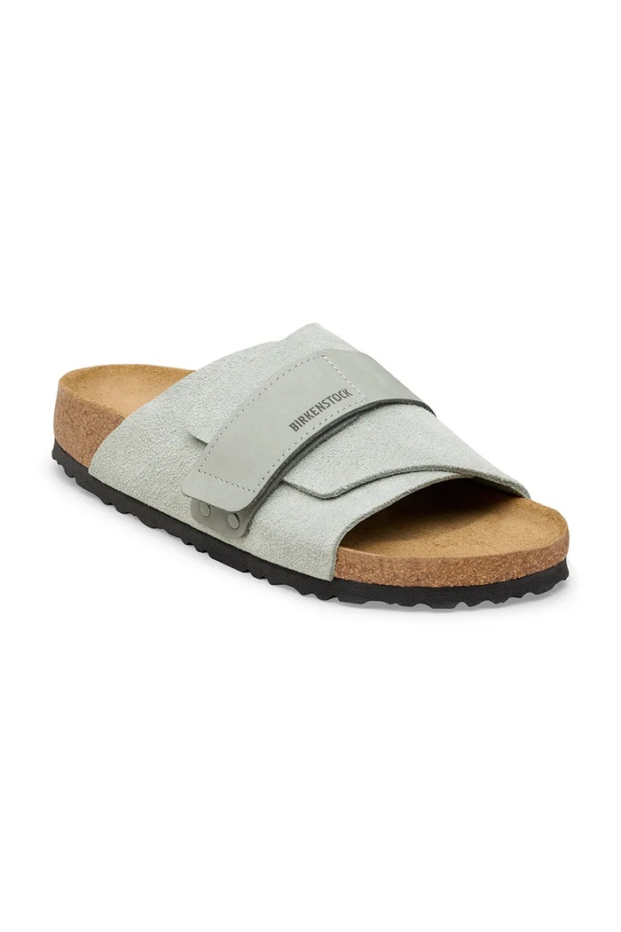 Birkenstock klapki męskie zamszowe Kyoto 1031644 zielony SS26