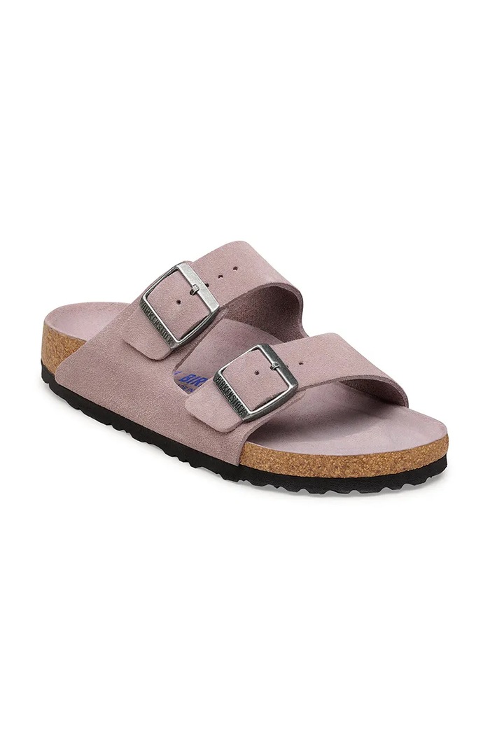 Birkenstock klapki męskie zamszowe Arizona 1031660 fioletowy SS26