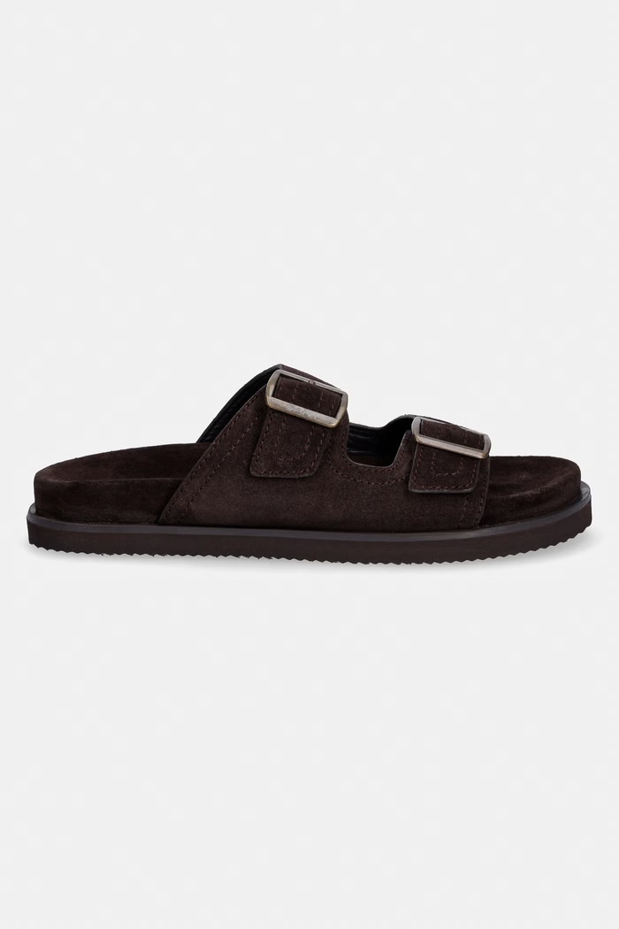 Gant papuci bărbătești din piele întoarsă Fairfo 32663295.G46 maro SS26