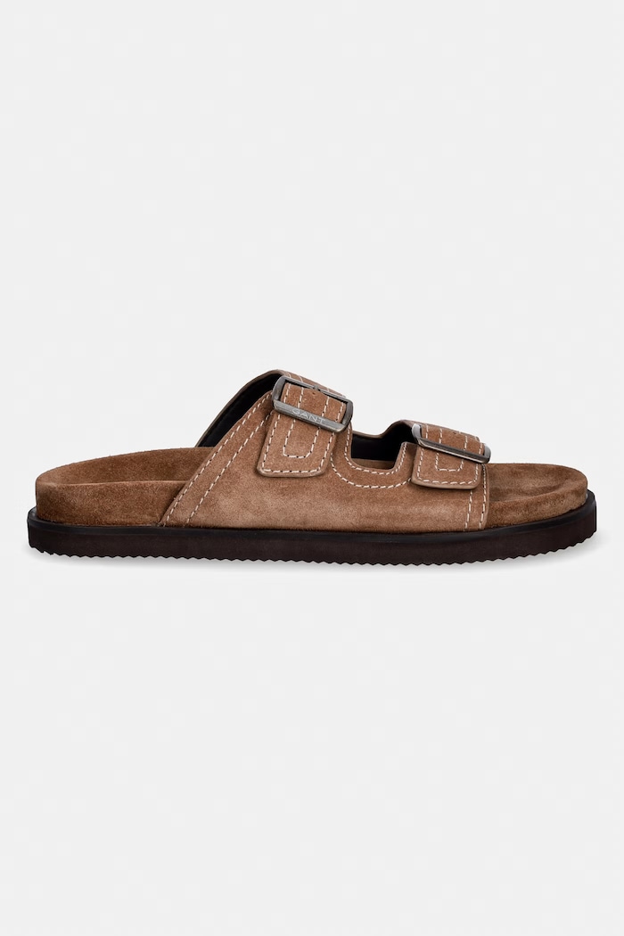 Gant papuci pentru bărbați, din piele întoarsă Fairfo 32663295.G771 maro SS26