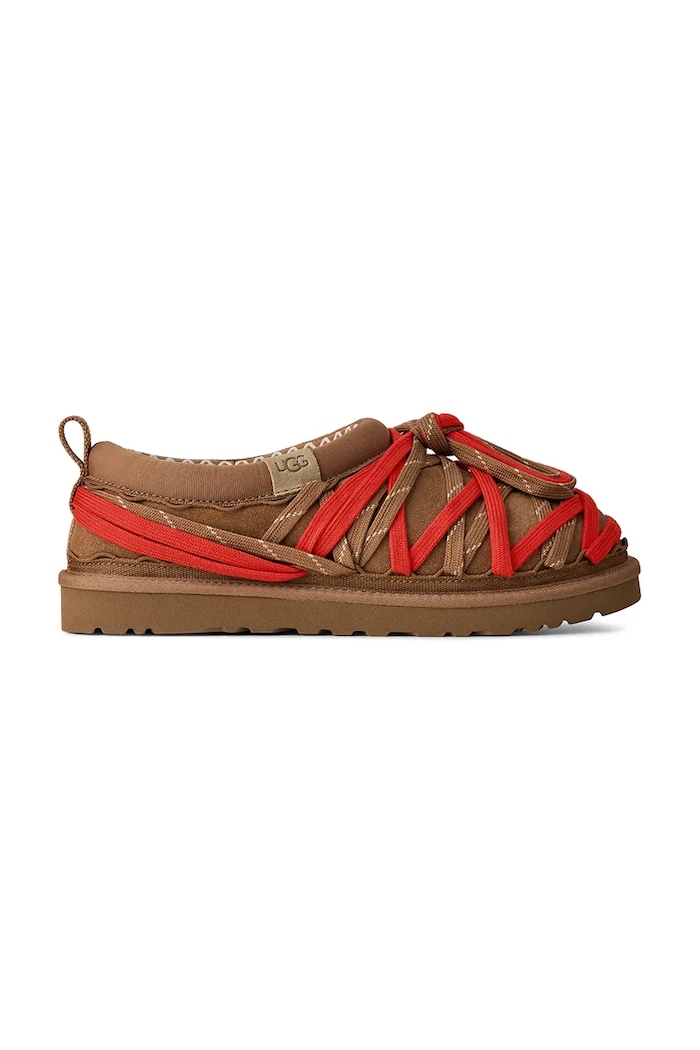 Semišové papuče UGG M Tasman Lace hnědá 1175054.CHE