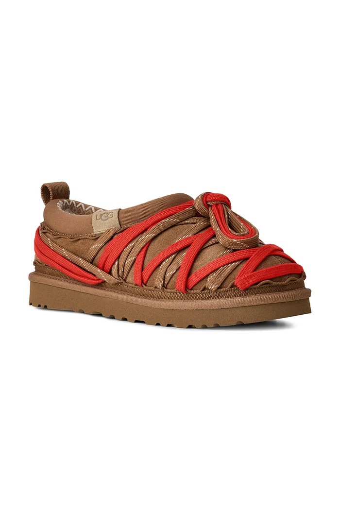 Semišové papuče UGG M Tasman Lace 1175054.CHE hnědá SS26