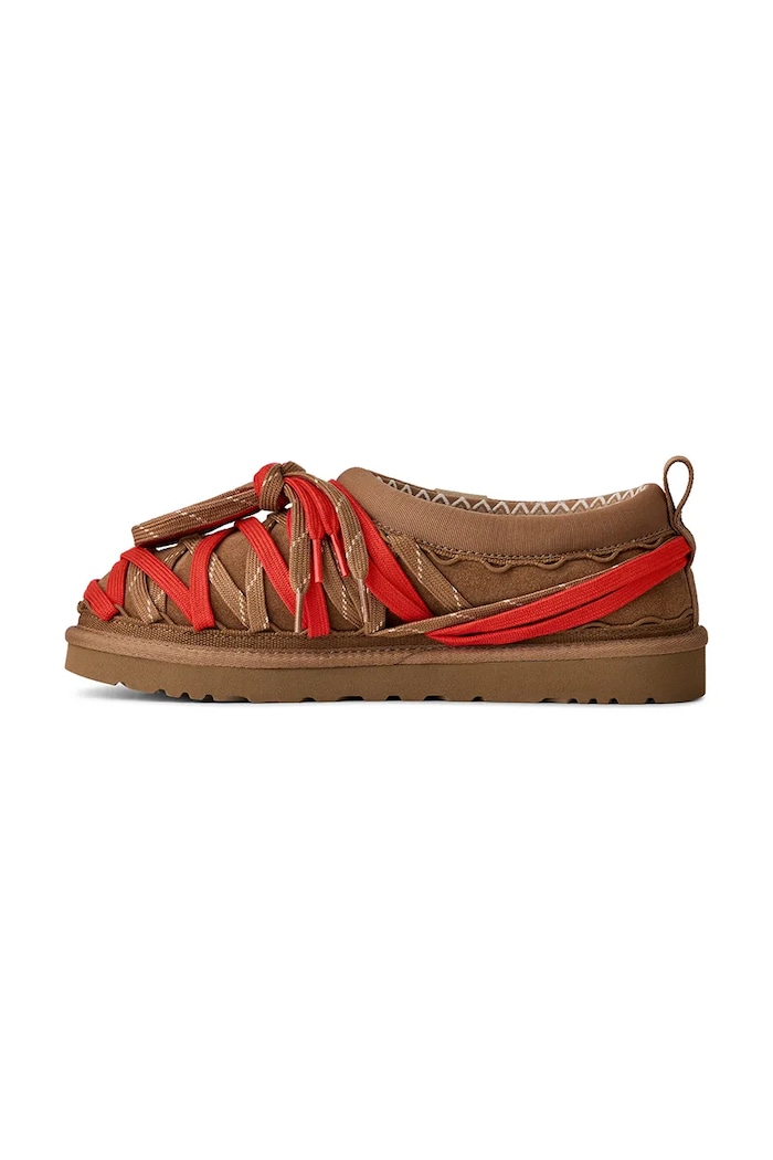 Semišové papuče UGG M Tasman Lace hnědá 1175054.CHE
