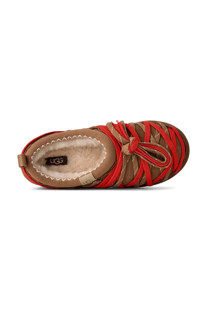 Semišové papuče UGG M Tasman Lace 1175054.CHE hnědá