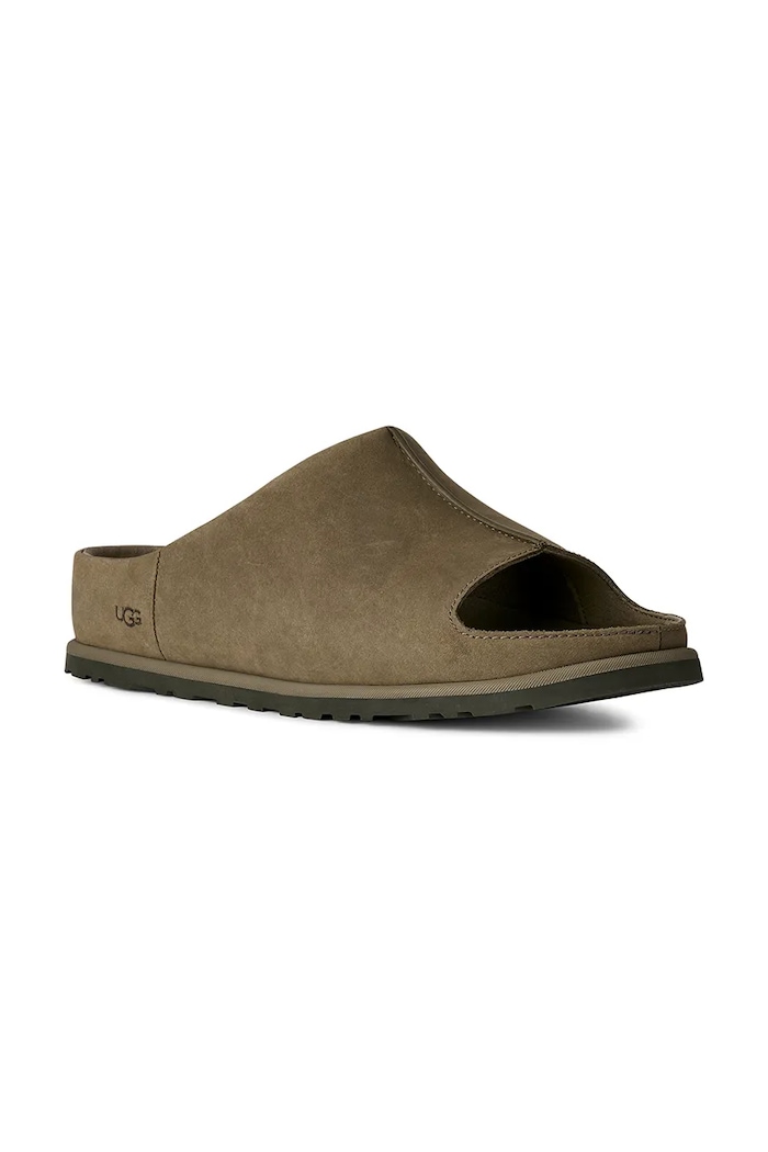UGG papuci din nubuc M Otzo Slide 1177351.BTOL verde SS26