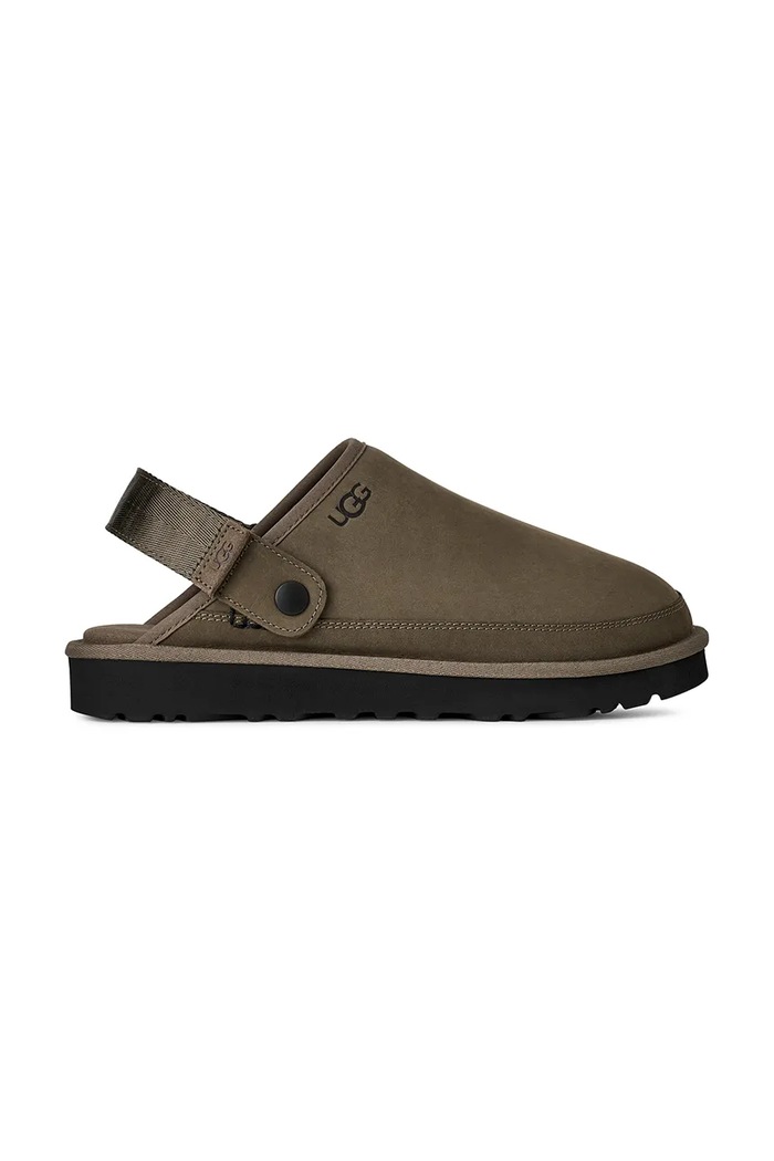 UGG klapki zamszowe M Goldencoast Clog II Nubuck brązowy 1178670.DDRG