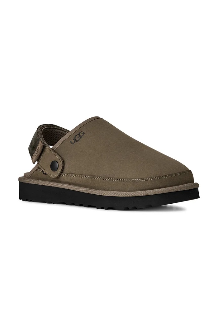 UGG klapki zamszowe M Goldencoast Clog II Nubuck 1178670.DDRG brązowy SS26