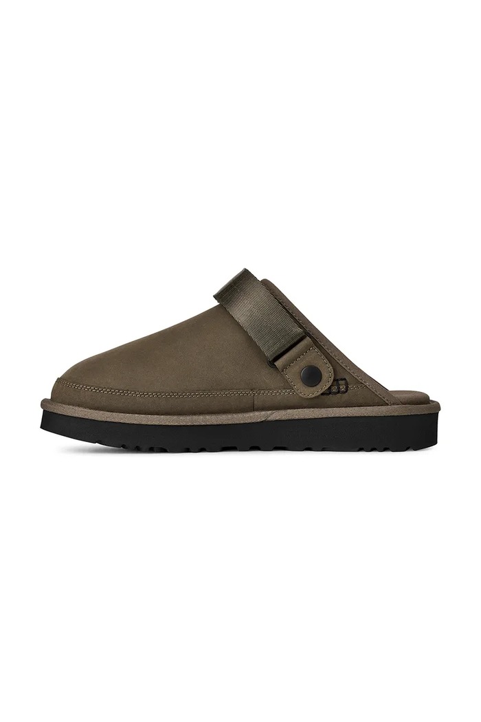 UGG klapki zamszowe M Goldencoast Clog II Nubuck brązowy 1178670.DDRG