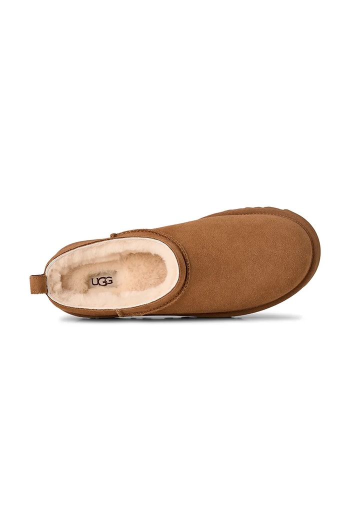 Semišové papuče UGG M Classic Micro 1180190.CHE hnedá