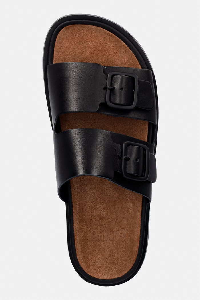Camper Σαγιονάρες Ανδρικές Δερμάτινες Lluc Sandal μαύρο K101091.001