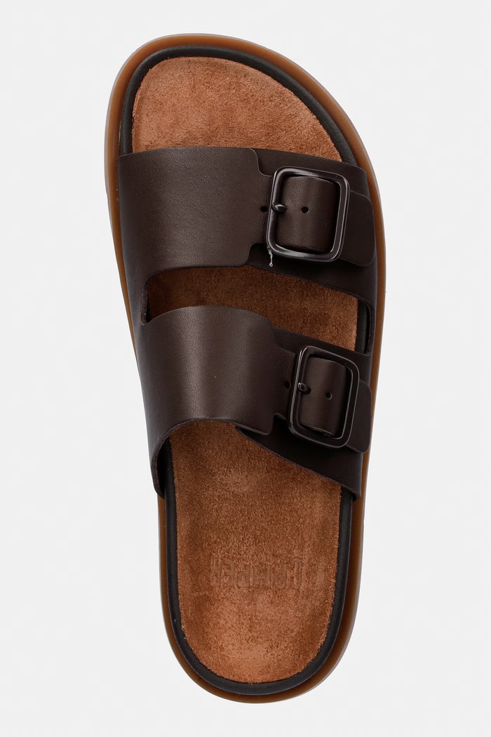 Camper šľapky pánske kožené Lluc Sandal hnedá K101091.002