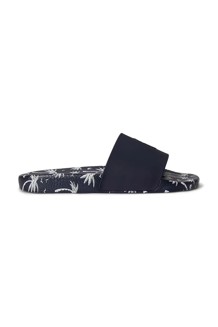 Polo Ralph Lauren papuci cu toc plat pentru bărbați Polo Slide bleumarin 809P08336001.410