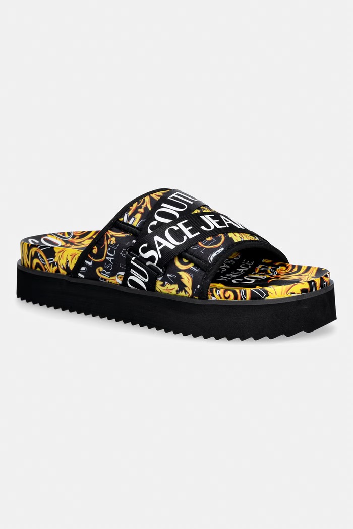 Šľapky Versace Jeans Couture čierna 80YA3SM2.ZS634.G89