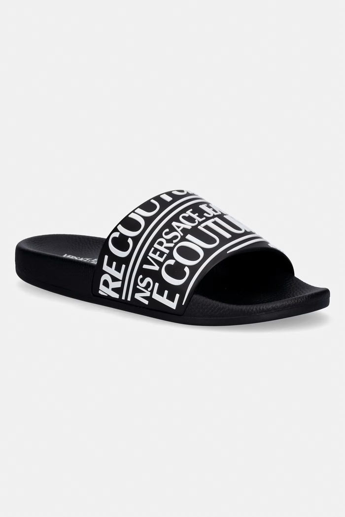 Versace Jeans Couture šľapky pánske čierna 80YA3SQ1.71352.899