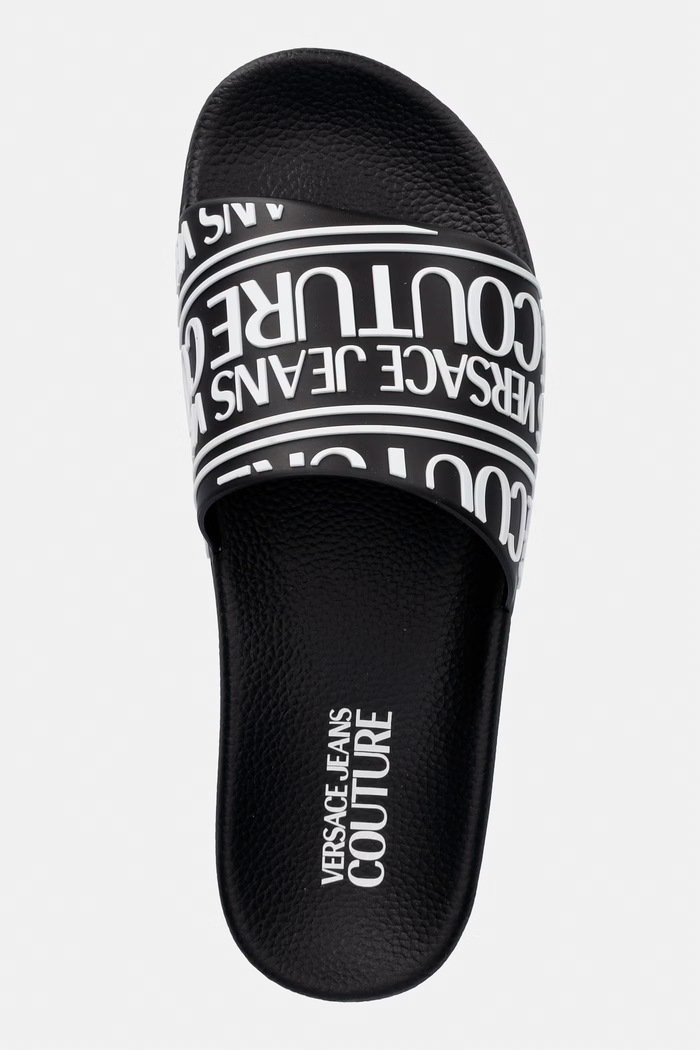 Versace Jeans Couture šľapky pánske čierna 80YA3SQ1.71352.899