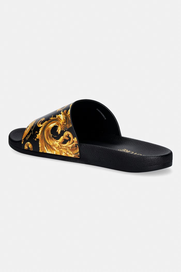 Încălțăminte Versace Jeans Couture papuci 80YA3SQ4.ZS365.G89 negru