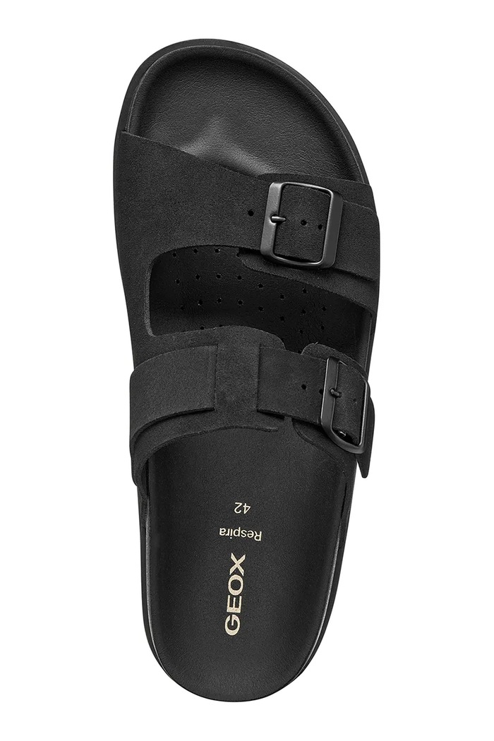 Geox pánske semišové šľapky U PARNAIBA U651KA00022C9999 čierna