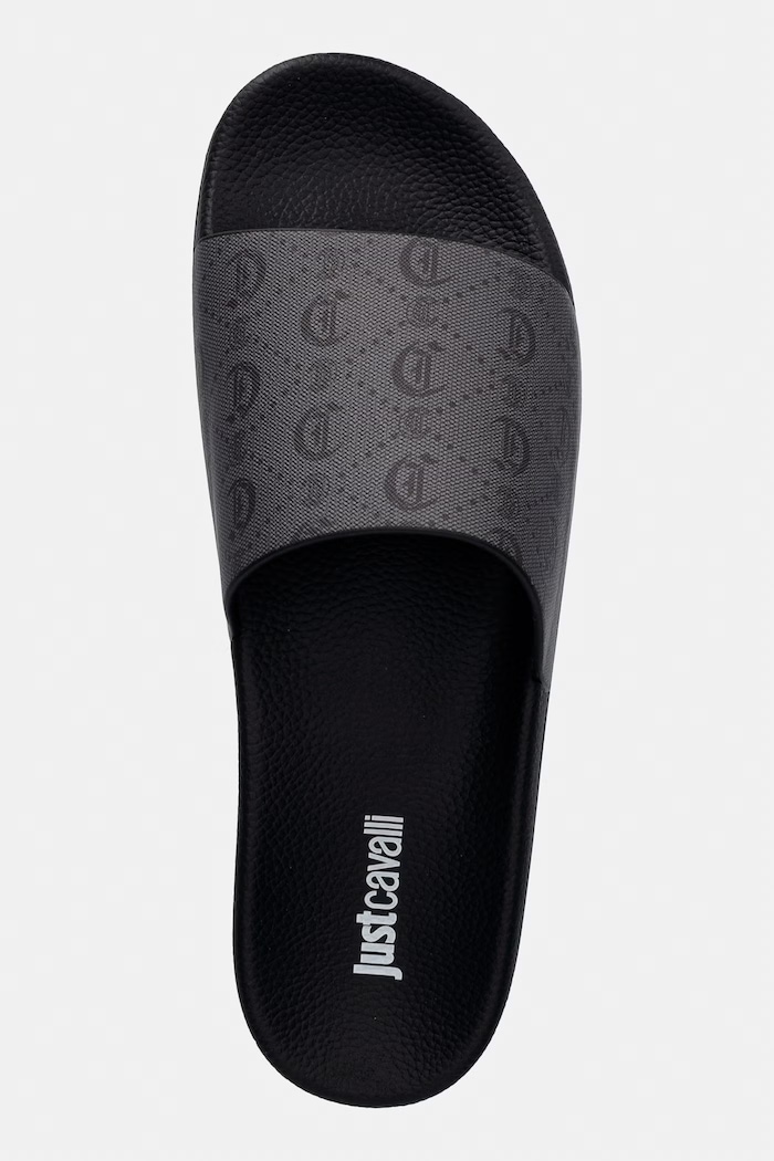 Pánske šľapky Just Cavalli čierna 80QA3SZ4ZSE56R13