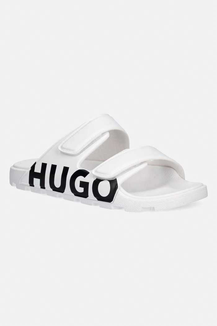 HUGO klapki Evander biały 50542042.100
