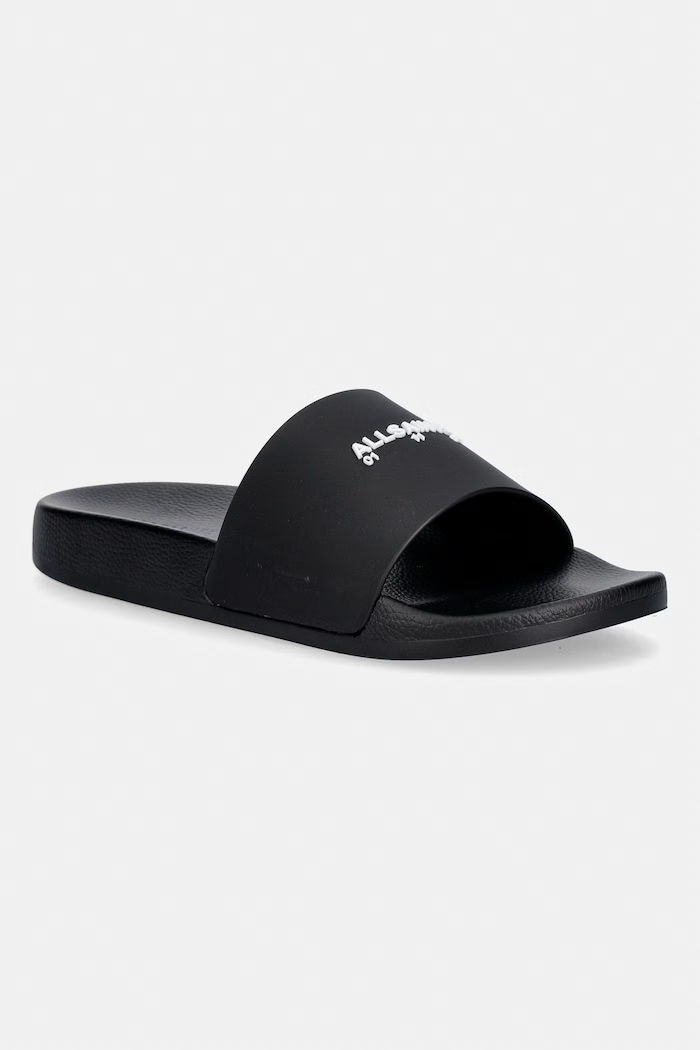 Šľapky AllSaints Date Slider čierna M001FE.BLK