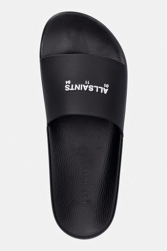 Šľapky AllSaints Date Slider čierna M001FE.BLK
