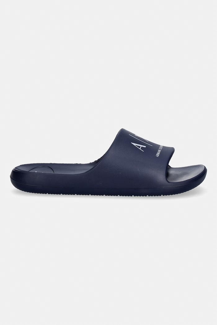 Armani Exchange papuci pentru piscină pentru bărbați XM002744.AF23456.MB574 bleumarin SS26