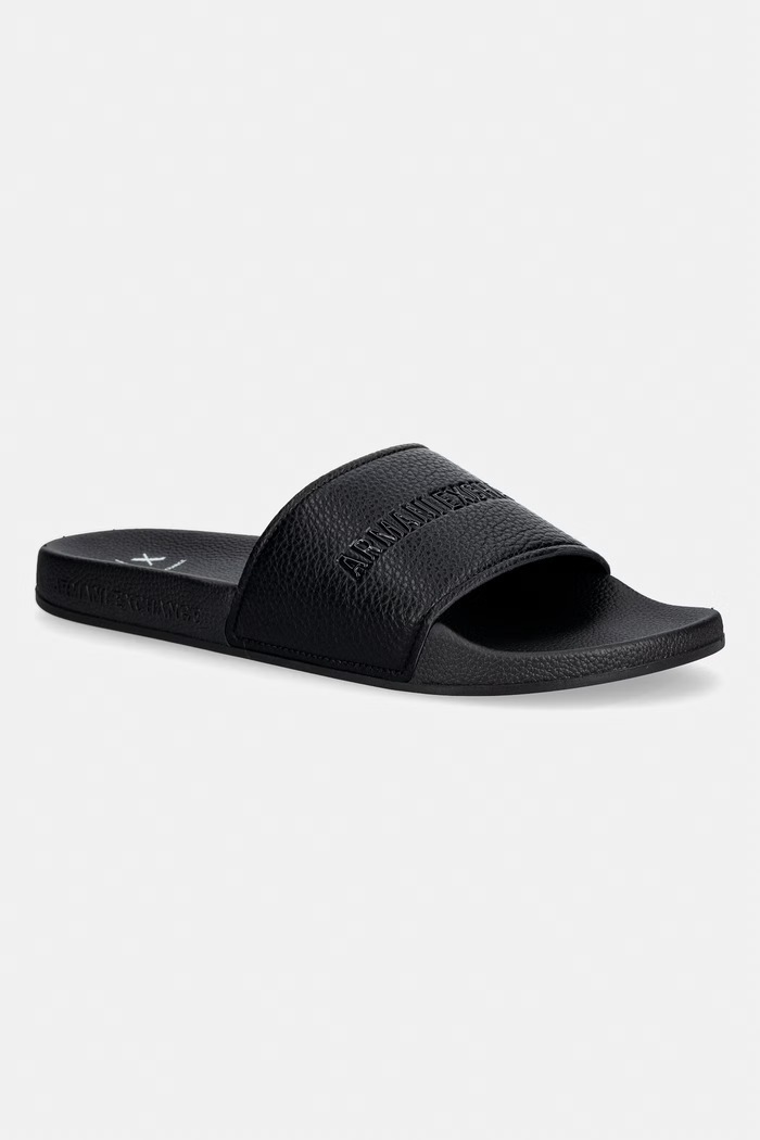 Armani Exchange pantofle na bazén pánské černá XM002887.AF22832.UC001