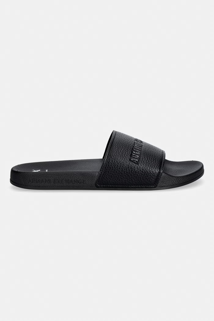 Armani Exchange pantofle na bazén pánské XM002887.AF22832.UC001 černá SS26