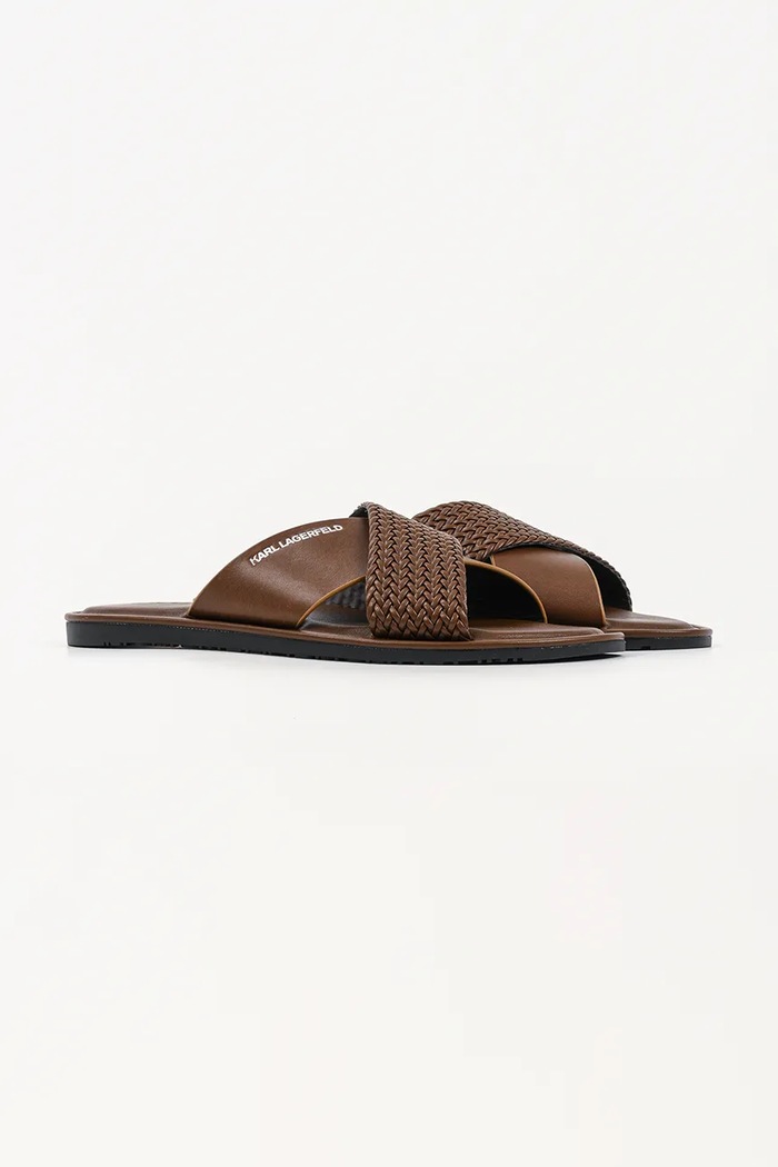 Šľapky Karl Lagerfeld Kastor Iv KL70214C.044 hnedá SS26
