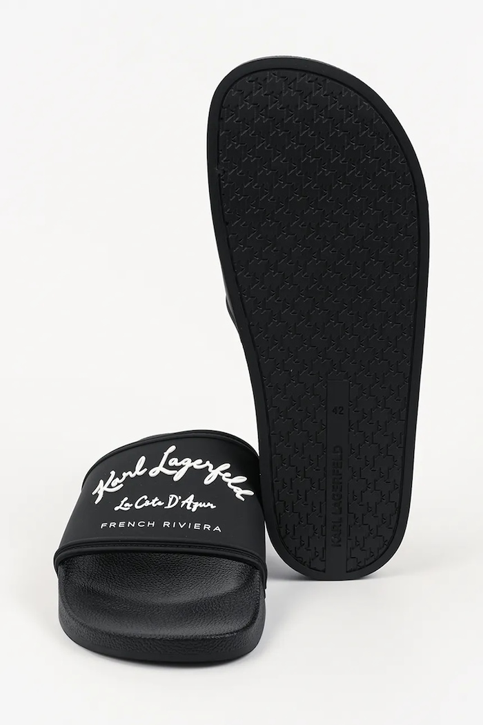 Karl Lagerfeld pánske šľapky Kondo Ii KL70023C.V00 čierna