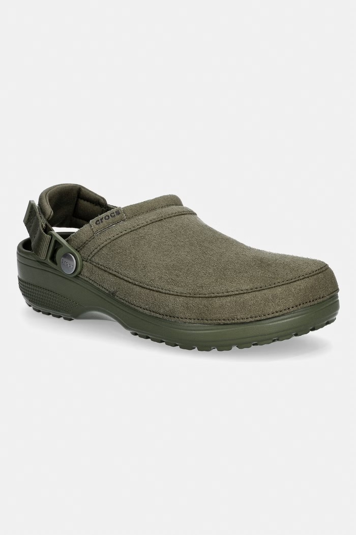 Crocs Classic Crafted Vegan Suede Cg šľapky pánske zelená 211930.309