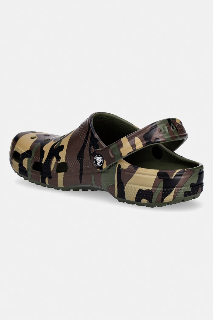 Încălțăminte Crocs saboți pentru bărbați Classic Camouflage Clog 211936.3TC verde