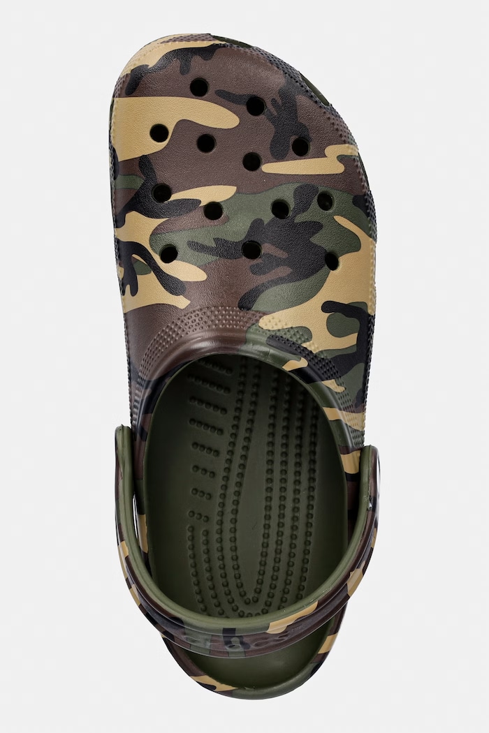 Crocs saboți pentru bărbați Classic Camouflage Clog verde 211936.3TC