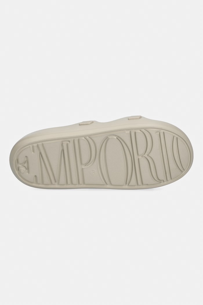 Emporio Armani Underwear šľapky na plochom podpätku pánske EX000044.AF22191.U6213 béžová