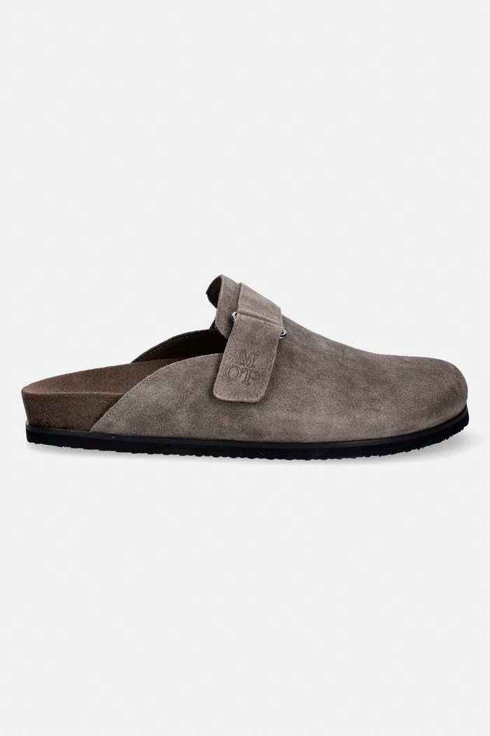 Marc O'Polo klapki mules męskie zamszowe Federico 2B 60329301101300 zielony SS26