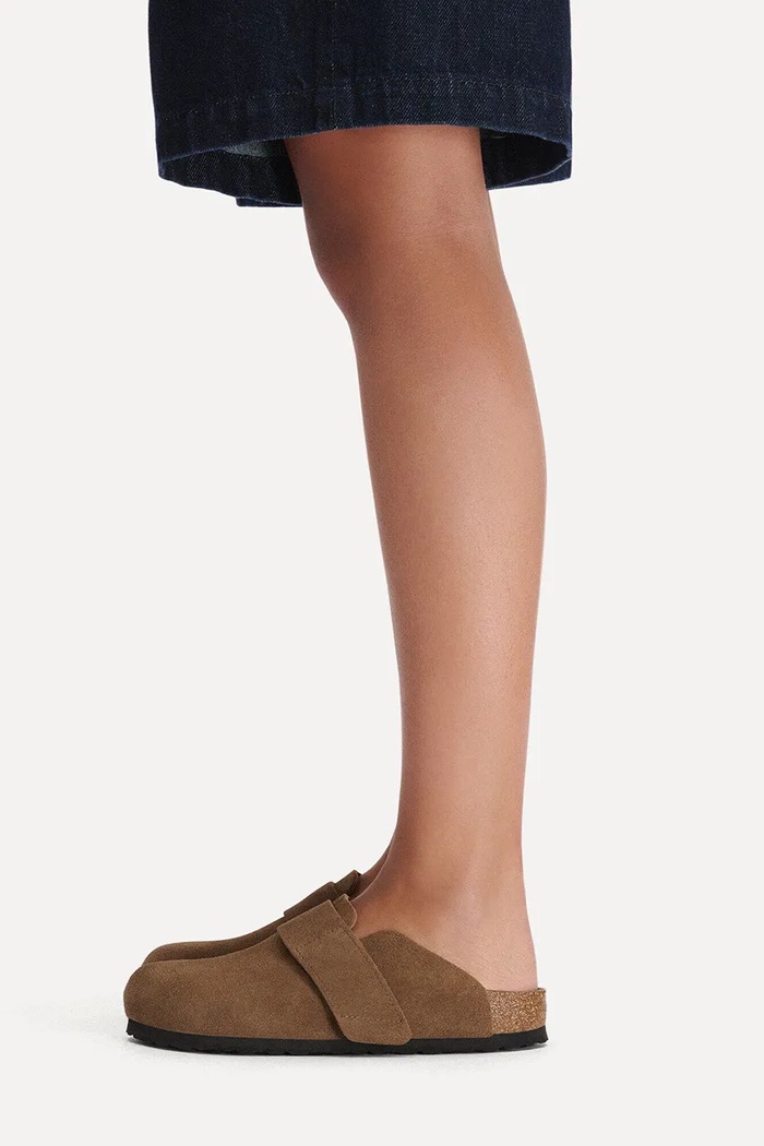 Birkenstock Loma papuci mocasini pentru bărbați din piele întoarsă 1032028