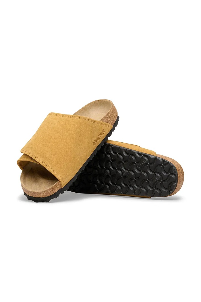 Birkenstock Solana шльопанці з відкритою п'ятою жіночі шкіряні коричневий 1031629