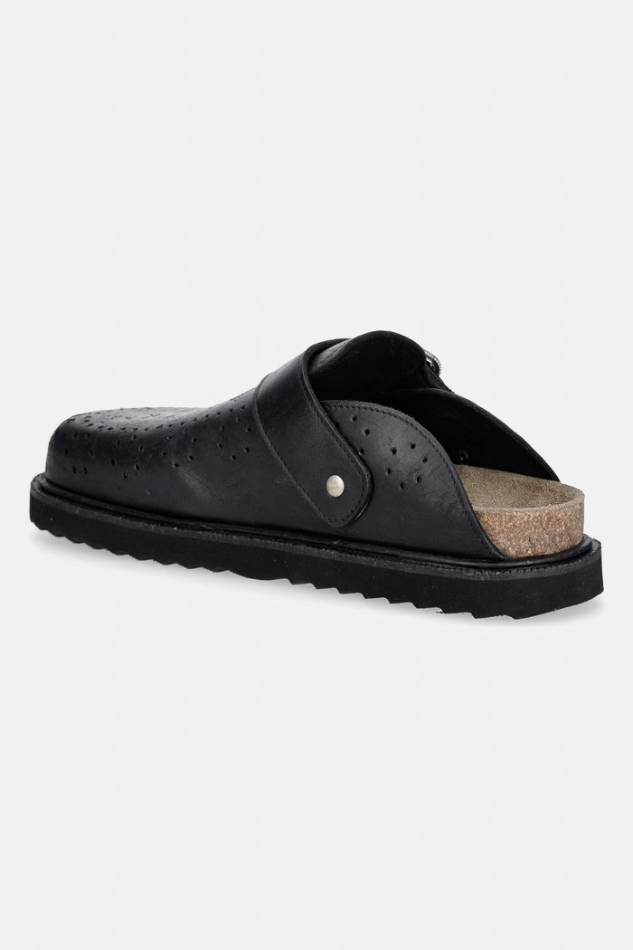 Încălțăminte AllSaints papuci pentru bărbați Randal Mule M004FE negru