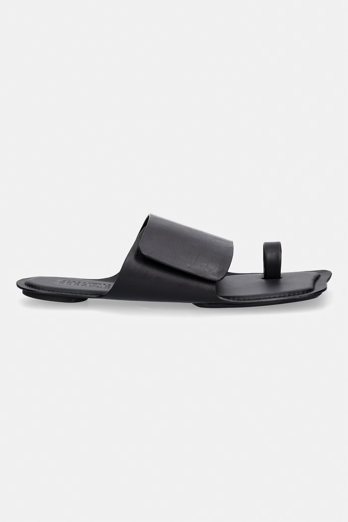 MM6 Maison Margiela japonki męskie skórzane SH3WP0008.P7702 czarny SS26