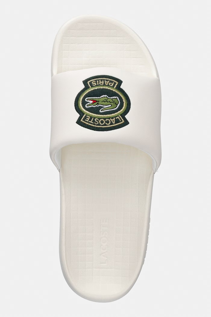 Lacoste šľapky s otvorenými prstami pánske Serve Slide 1.0 béžová 50CMA0035.1Y5