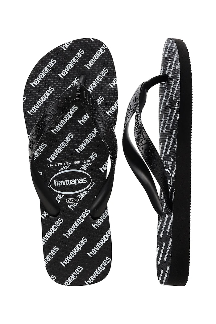 Havaianas papuci TOP LOGOMANIA ESSENTIAL BALLET 4149891.0090 negru