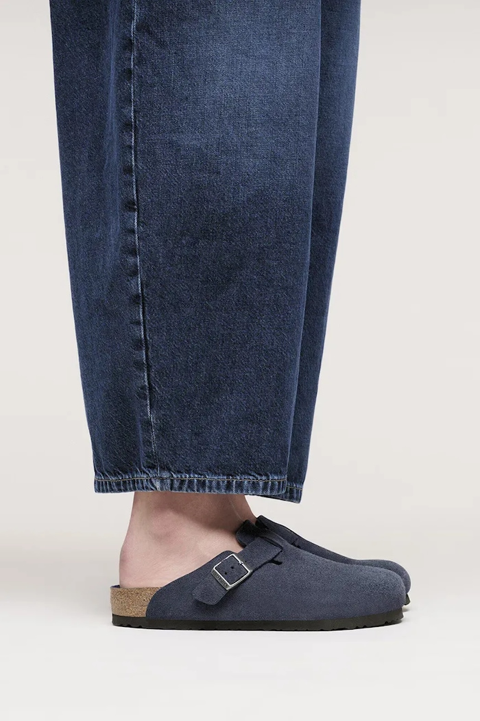 Birkenstock Boston чехли сабо от велур 1030837