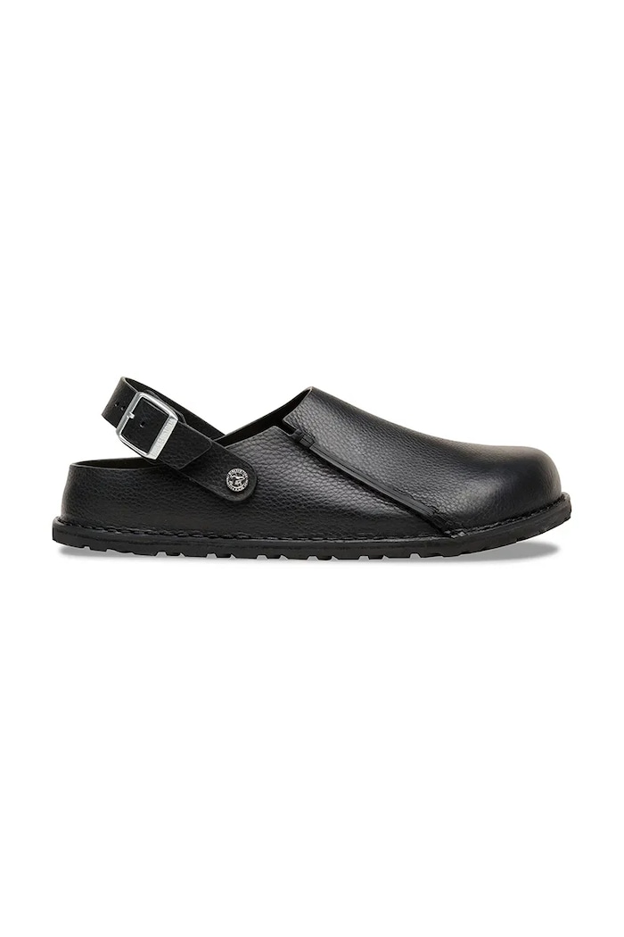 Birkenstock papuci mocasini din piele Lutry 1031273 negru SS26