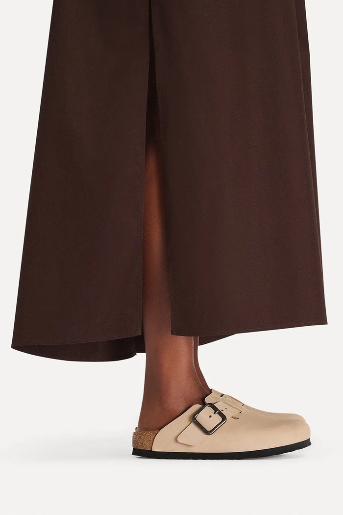Birkenstock Boston чехли сабо от набук 1031584