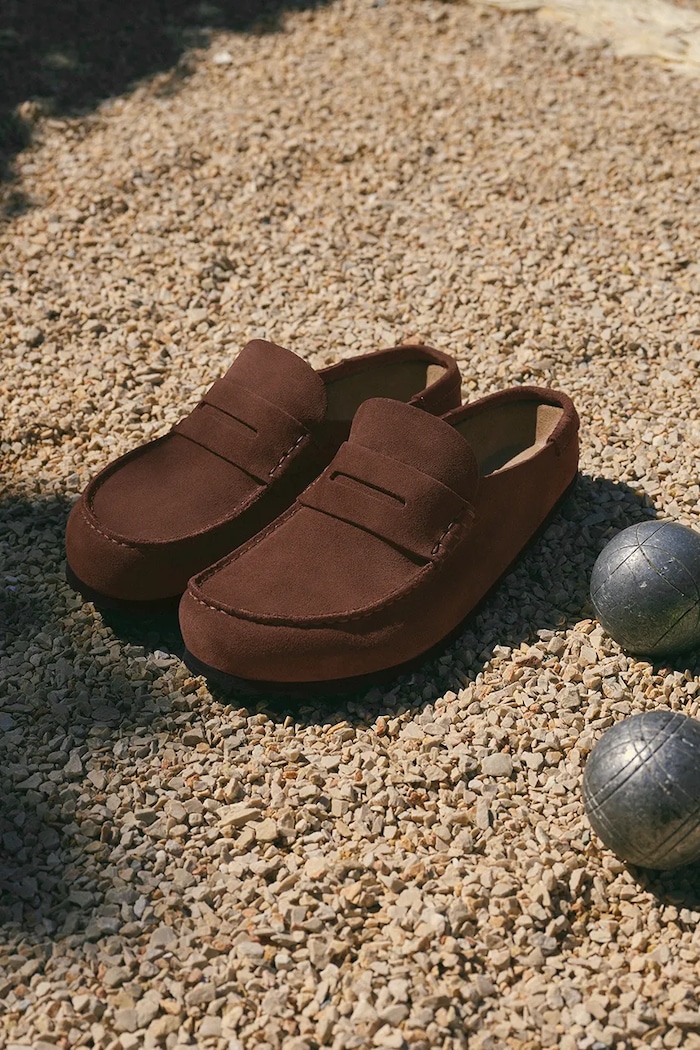 Birkenstock Naples мокасины на плоском каблуке замшевые 1031605