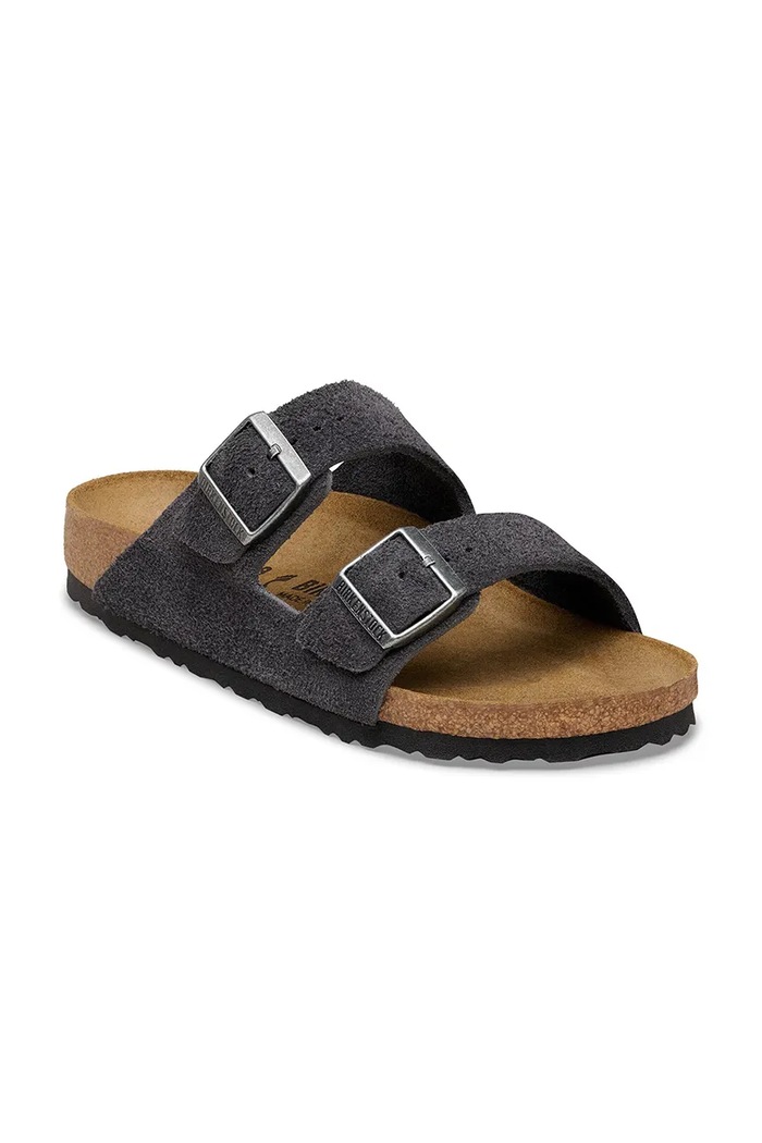 Birkenstock σαγιονάρες σουέτ Arizona 1031632 γκρί SS26