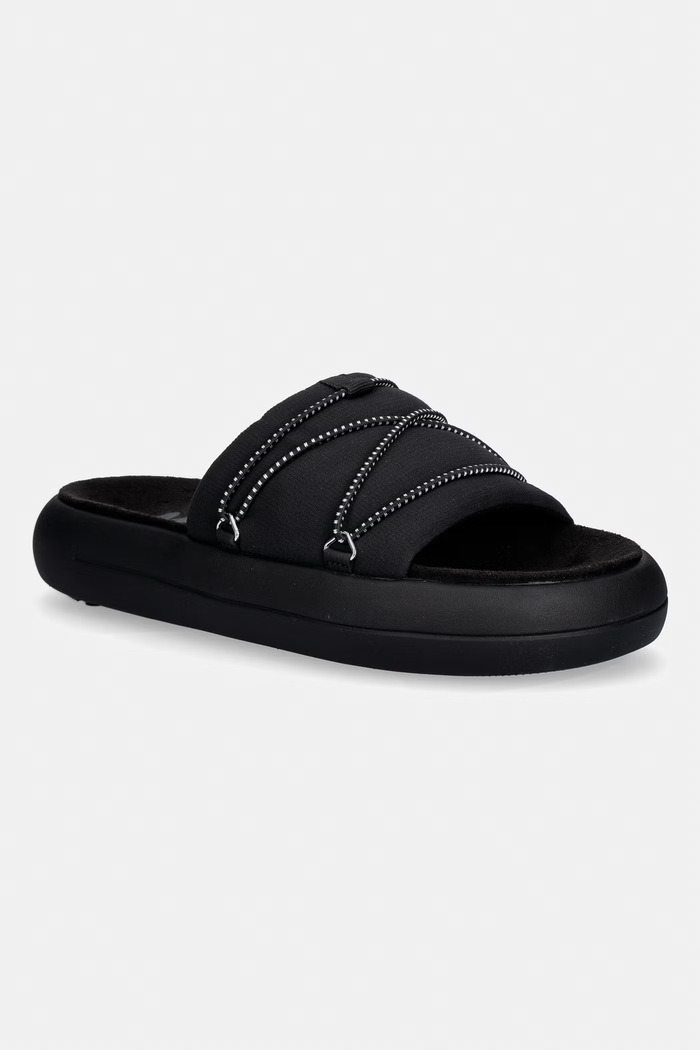 Šľapky Moon Boot MB ICON SLIDE textilný čierna 80D2420030.N001