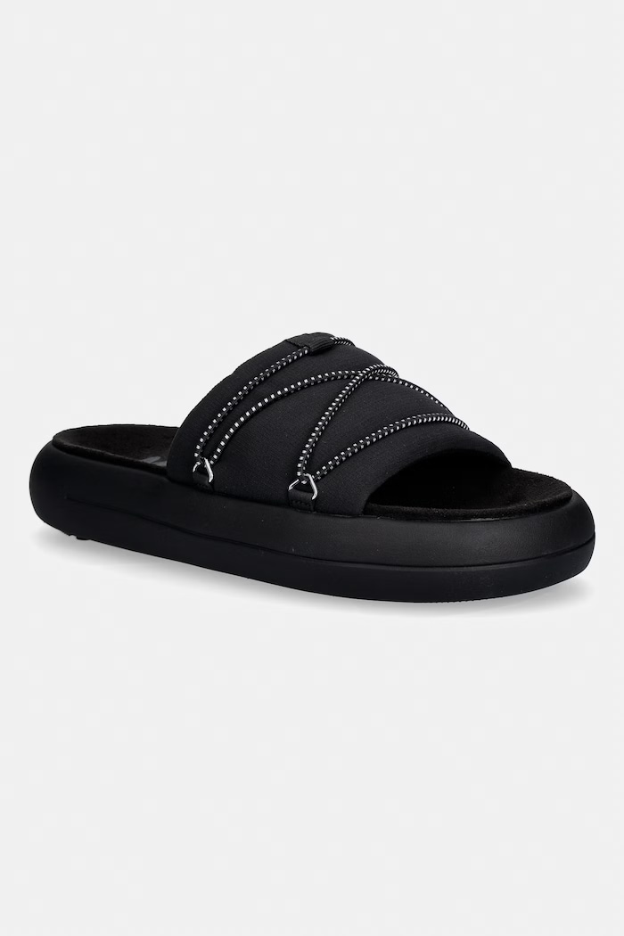 Šľapky Moon Boot MB ICON SLIDE textilný čierna 80D2420030.N001