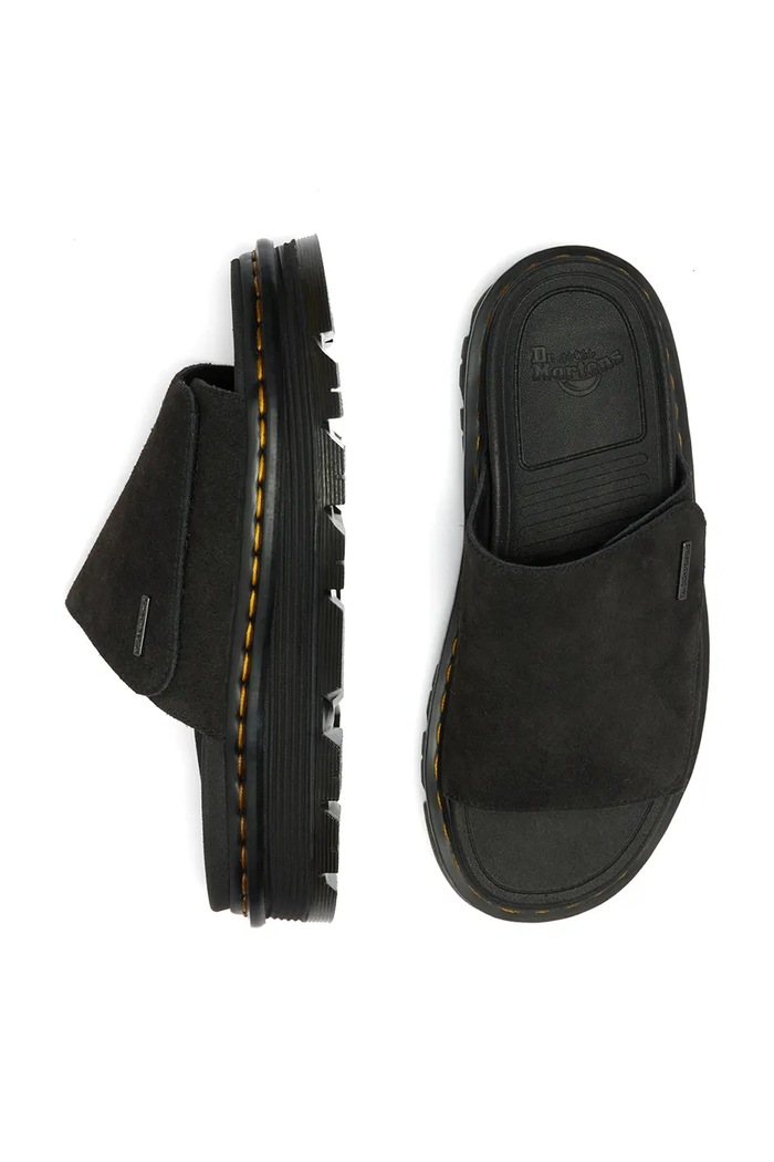 Dr. Martens шлёпанцы на платформе замшевые ZebZag Slide DM42409001