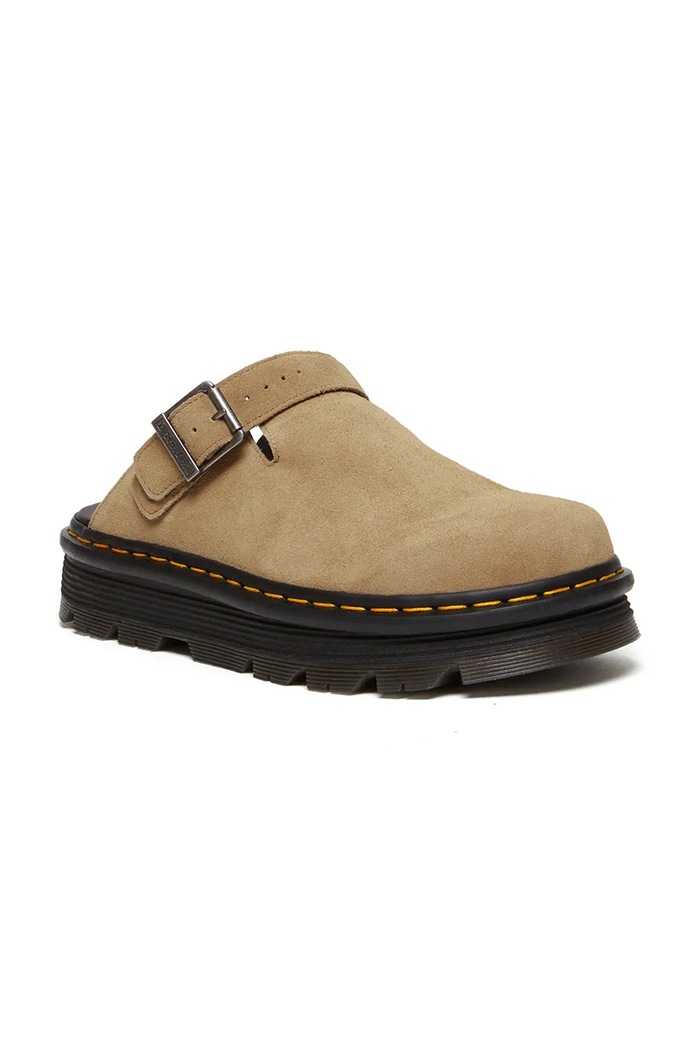 Dr. Martens ZebZag Mule klapki mules zamszowe DM31737439 beżowy SS26